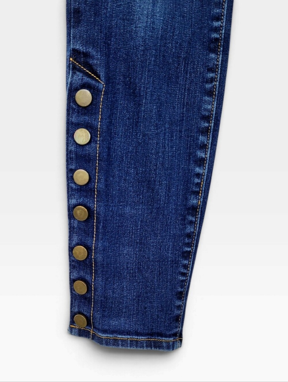 VERONICA BEARD Debbie High Rise Skinny Denim Jeans With Side Button Vent Size 26 - Picture 3 of 9